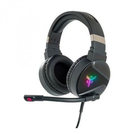 CUFFIA ITEK GAMING "H410" 7 COLORI LED,2 x3, MICROFONO,CONTROLLO VOLUME, 5MM E USB CON ADATTATORE - ITHGH410