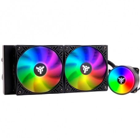 COOLER ITEK " EVOLIQ 240 RAINBOW" 240mm (Raff. a Liquido) SKT UNIVERSALE - PWM -  ITLCEVOR240