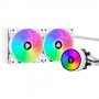 COOLER ITEK " EVOLIQ 240 ARGB (White Edi t.)" 240mm (Raff. a Liquido) ARGB tram. control. o MB, PWM, SKT UNIVERSALE - ITL