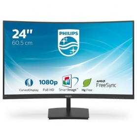 MONITOR PHILIPS LED 23.6" Wide CURVED 24