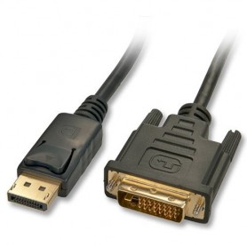 CAVO LINDY DISPLAYPORT MASCHIO - DVI-D M ASCHIO Connettori Placcati Oro 1mt