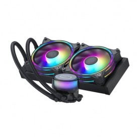 DISS A LIQUIDO COOLER MASTER MLX-D24M-A1 8P2 ML240 ARGB INTEL 1200/2066 AMD AM3/AM4 2x120x120x25 6-30DBA 1800 RPM