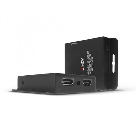 EXTENDER HDMI 4K30 & IR LINDY Cat.6 con PoC & Loop Out, Estende i segnali HDMI & IR fino a 70mt con cavo cat 6 non inclu