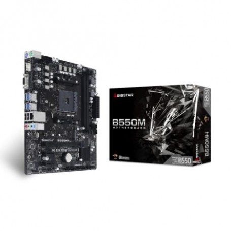 MB BIOSTAR AMD B550MH B550 AM4 2DDR4 VGA
