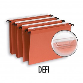 CARTELLE SOSPESE L 390MM ARANCIO CF. 25 