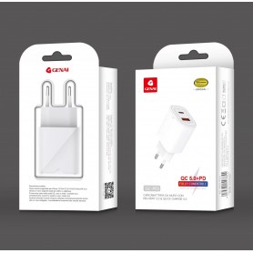 GENAI CARICATORE + USB A USB-C 