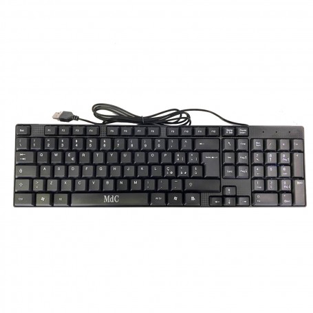 TASTIERA CON FILO USB NERO 