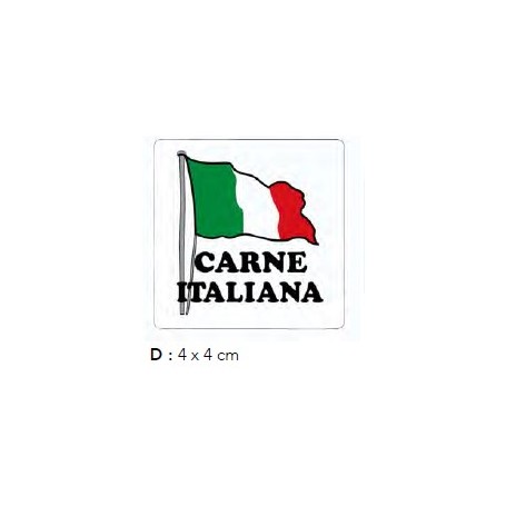 CARNE ITALIANA ETICH. DIAM.40 PZ.1000