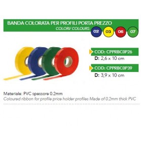 BANDA COLORATA IN PVC 3.9X100MT BLU