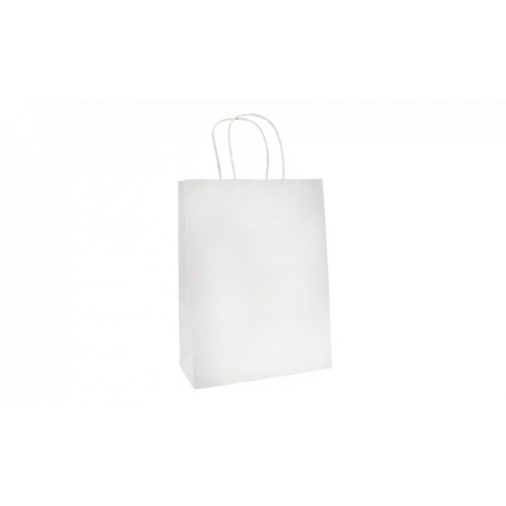 SHOPPERS CARTA BIANCA 32+20X31 CF.25 MANICO CORDA GR.100
