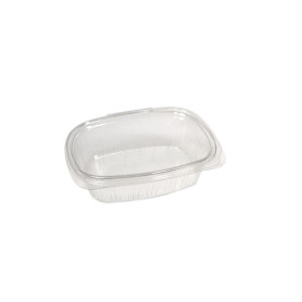 VASCHETTA PET S/OVALE K-ML1500 PZ200 SEMIOVALE C/COPERCHIO GR40 CM. 19.6X16.6X5.9