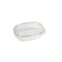 VASCHETTA PET S/OVALE K-ML1500 PZ200 SEMIOVALE C/COPERCHIO GR40 CM. 19.6X16.6X5.9