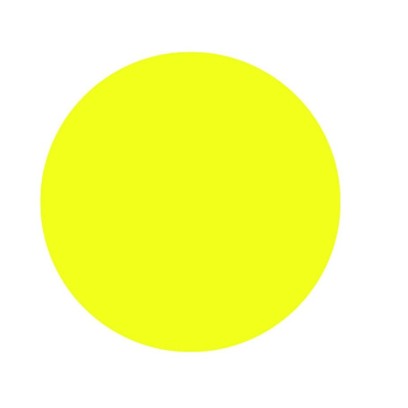 ETICHETTA DIAMETRO 75MM GIALLO FLUO ROTOLO DA 1000 ADESIVO PERMANENTE