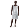 GREMBIULE MONOUSO IN LDPE CF.50 COLORE BIANCO