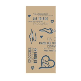 SACCHETTI KRAFT VELIN/36 17+15X34 STAMPA NAPOLI STYLE PEZZI 1000