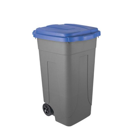 CONTENITORE MOBILE BLOOM PLASTICA 80LT 100% RICICLATO GRIGIO-BLU