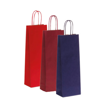 SHOPPER CARTA BOTTIGLIA 12+9X40 BLU 