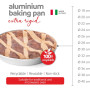 TORTIERA ALLUMINIO NUDO D24 BORDO G 