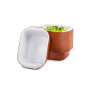 VASCHETTA ALLUMINIO LACCATO 2 PORZIONI SMOOTHWALL AS221112 CONF. 50