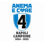 TERM.MM. 80 X 80 M GR.55 OML ROT. 50 STAMPA "NAPOLI CAMPIONE"   4664