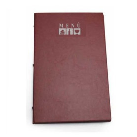 PORTA MENU SMALL 23 X 33 MARRONE 