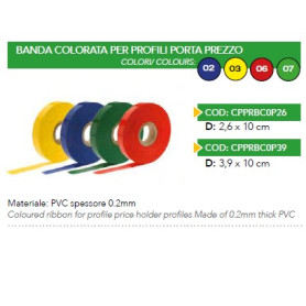 BANDA COLORATA IN PVC 3.9X100MT GIALLO 