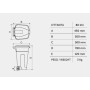 CONTENITORE MOBILE 80LT GRIGIO-GIALLO 