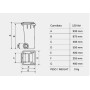 CONTENITORE MOBILE 120LT GRIGIO 