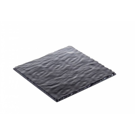 VASSOIO QUADR. MELANINA EFFETTO ARDESIA 325X325X9