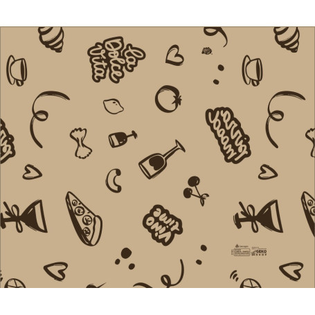 TOVAGLIETTA 33X40 PZ.1000 STAMPA " LA DOCE VITA "