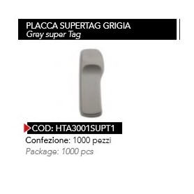 PLACCA SUPERTAG GRIGIA 