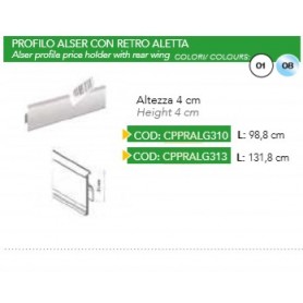 PROFILO ALSER C/RETRO ALETTA 4CM 131.8CM 