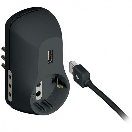 BTICINO ADATTATORE 3 PRESE + 1 USB 