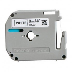 NASTRO BROTHER 9MM NERO SU BIANCO 