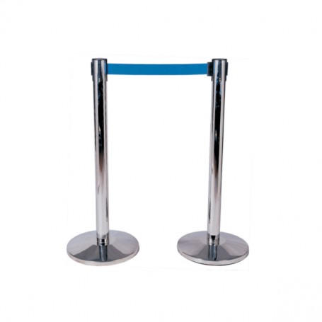 COLONNINA TENDINASTRO CROMATO NASTRO BLU 