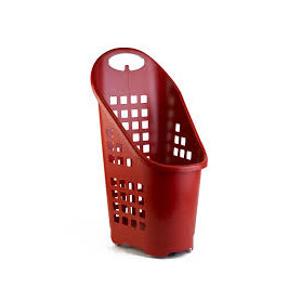 TROLLEY SPESA ROSSO 64 LT