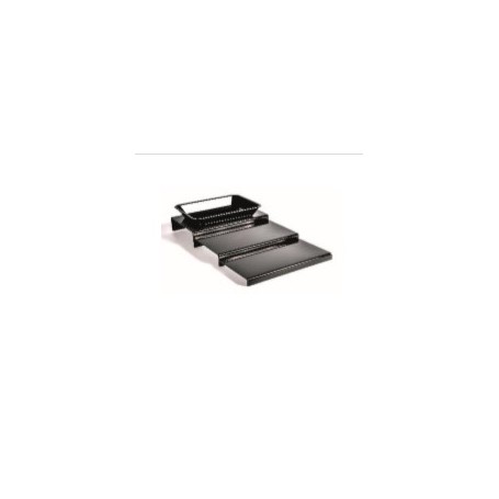 ALZATA DA BANCO 3 PIANI CON PIEGA LATO 40 X 25 X 8/5/3 H CM