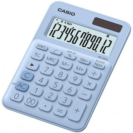 CASIO MS-20UC CALCOLATRICE AZZURRO 