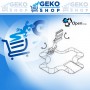 BASE A QUADRIFOGLIO NERA C/ASTA 5CM E CLIP A PRESSIONE