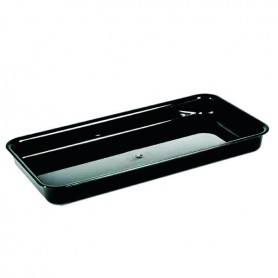 VASSOIO STONDATO 44X22X5H A3 PMMA NERO 