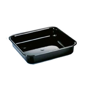 VASSOIO 22X22X5H PPMA NERO 220 X 220 X H50