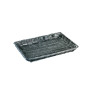 CESTO RETT. PPL E ACCIAIO INOX 450 X 300 X 35 NERO