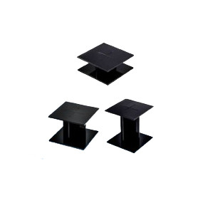 ALZATA A CROCE PLEXIGLASS NERO H 10 CM