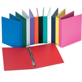 CARTELLINA 4 ANELLI COLORI ASSORTITI 
