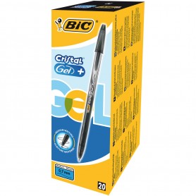 BIC CRISTAL GEL 0.7 NERO CF.20