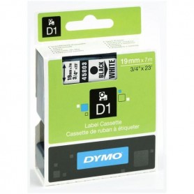 DYMO D1 19MMX7M NERO/BIANCO 