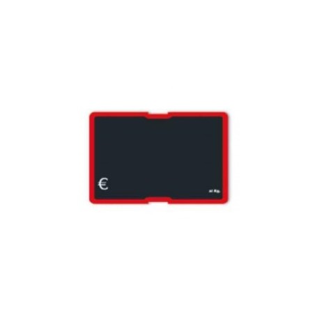 SEGNAPREZZI ROSSO C/INSERTO A C + SNODO DA 5CM + PEN  PZ.20