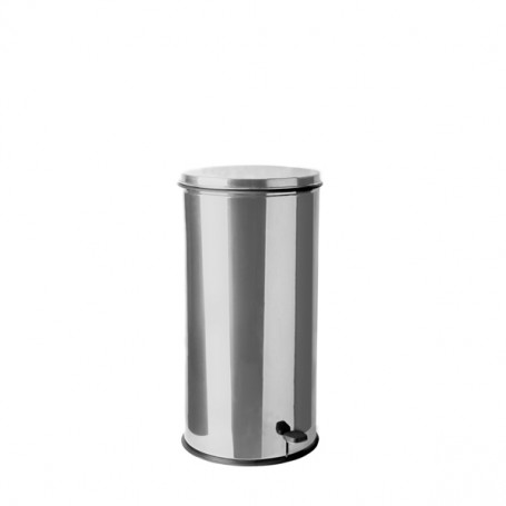 CONTENITORE A PEDALE INOX BRILLANTE 50LT AD ESTRAZIONE CENTRALE