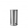 CONTENITORE A PEDALE INOX BRILLANTE 50LT AD ESTRAZIONE CENTRALE