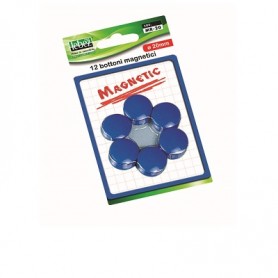 BLISTER 12 MAGNETI DIA20 MM ROSSO 